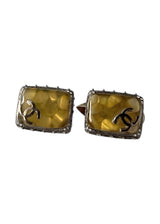 CHANEL GRIPOIX CC VINTAGE EARRINGS