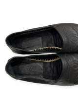 CHANEL BLACK ESPADRILLES 38
