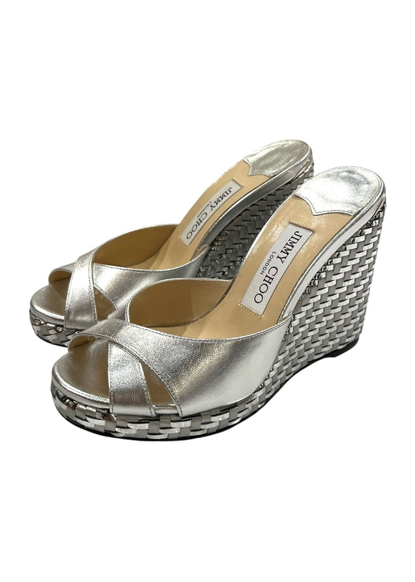 JIMMY CHOO ALMER WEDGE SANDALS 36