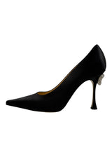 MACH & MACH DOUBLE BOW CRYSTAL SATIN PUMP 39