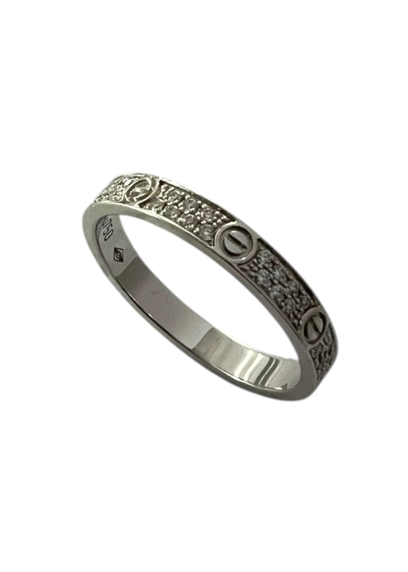 CARTIER LOVE RING MINI MODEL PAVED 48