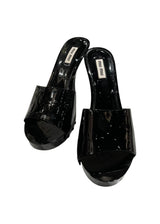 MIU MIU PATENT SANDALS 38