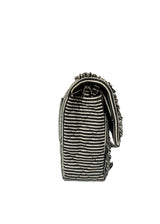 CHANEL MEDIUM SEQUIN STRIPED DOUBLE FLAP BAG
