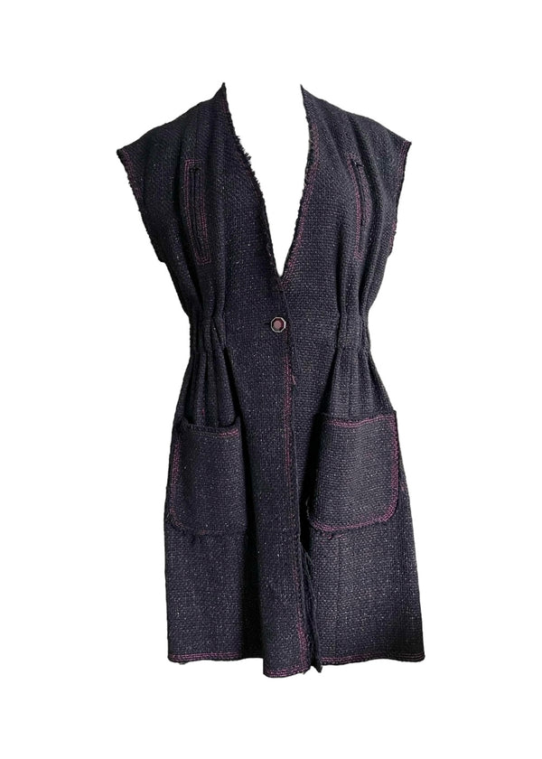CHANEL TWEED DRESS 38
