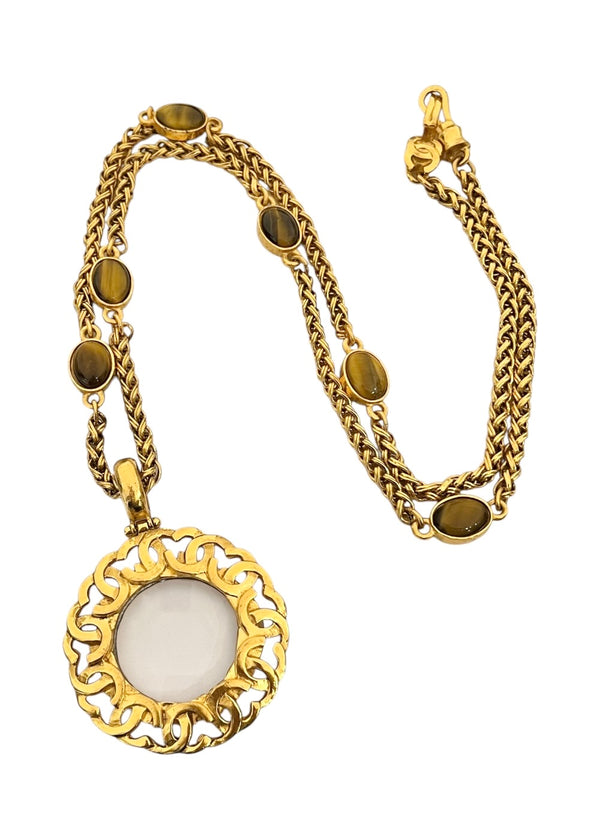 CHANEL MAGNIFYING GLASS VINTAGE NECKLACE