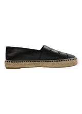 CHANEL BLACK ESPADRILLES 38