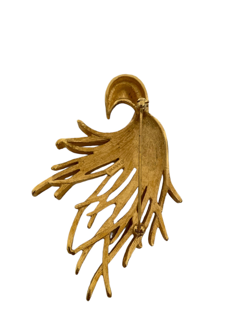 MONET Gold Bow Brooch – ReturnStyle