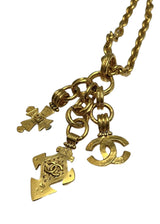 VINTAGE CHANEL NECKLACE WITH 3PENDANTS