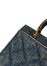 CHANEL DENIM TOP HANDLE BAG