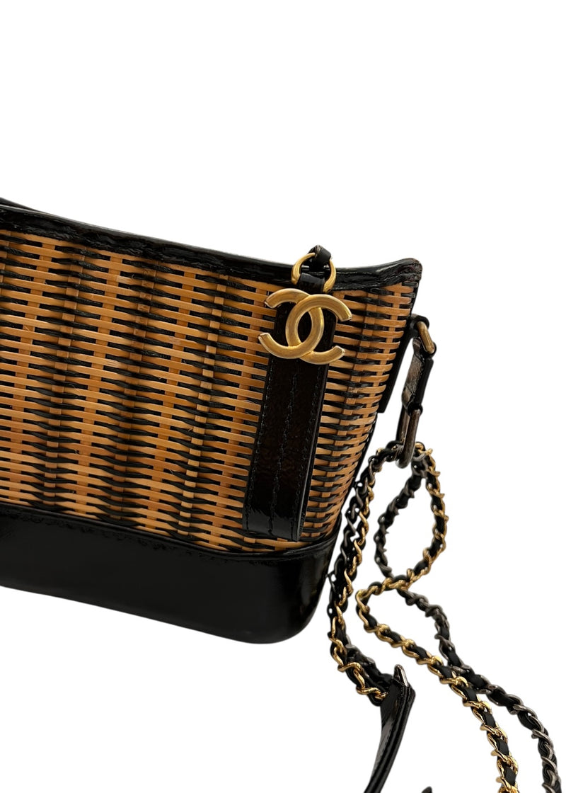 CHANEL GABRIELLE SMALL SHOULDER BAG RATTEN