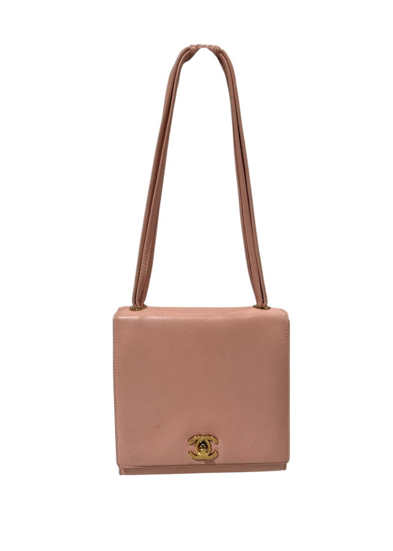 CHANEL PINK VINTAGE HANDBAG