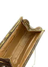 JUDITH LEIBER LIZARD EVENING BAG