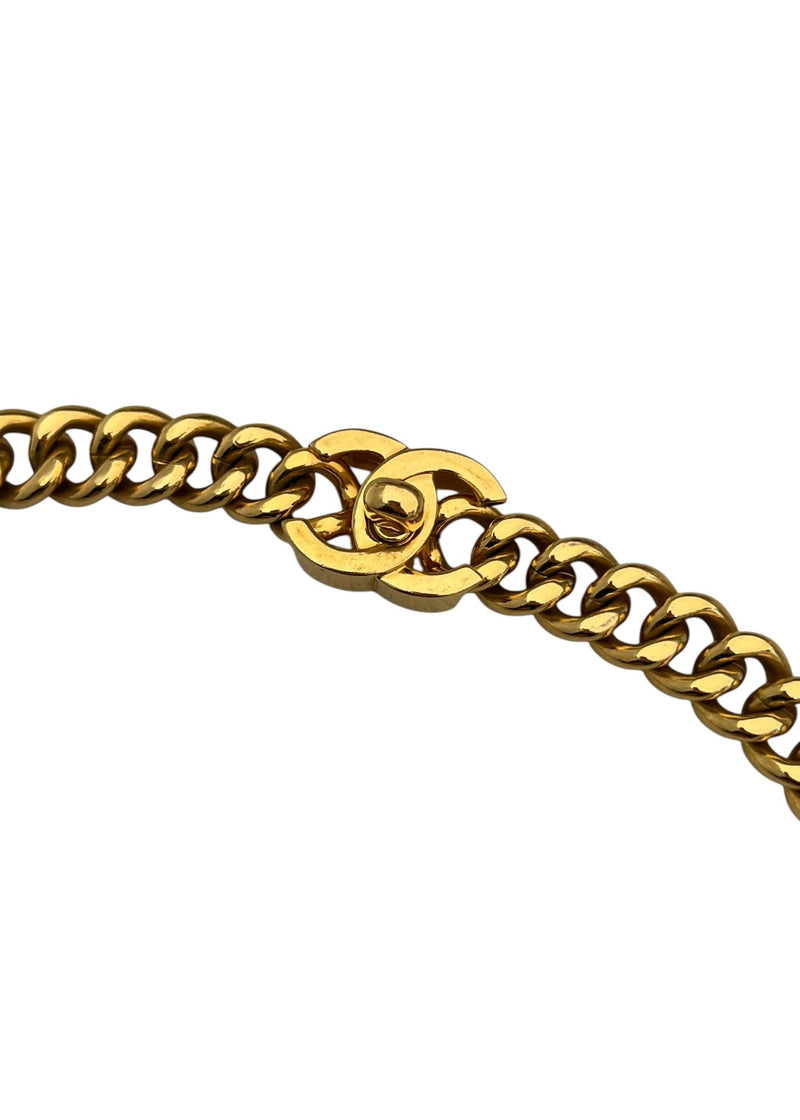 CHANEL TURN LOCK CHAIN BELT