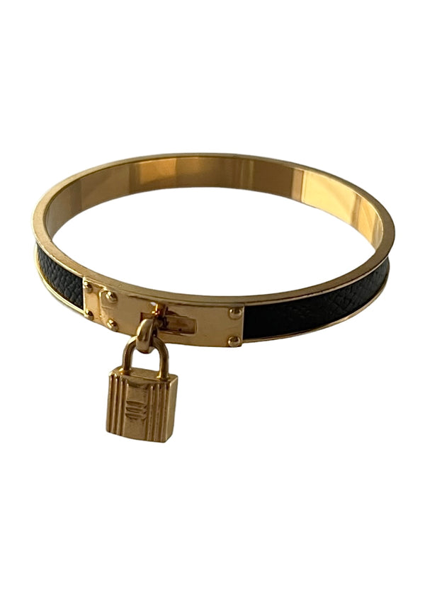 VINTAGE HERMES KELLY LOCK  BANGLE