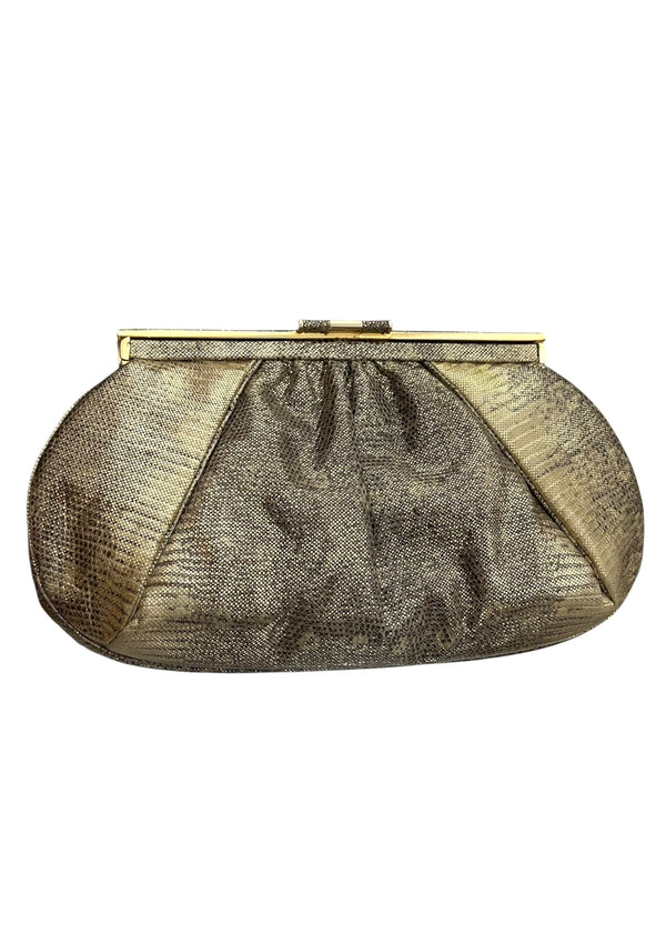 JUDITH LEIBER LIZARD EVENING BAG