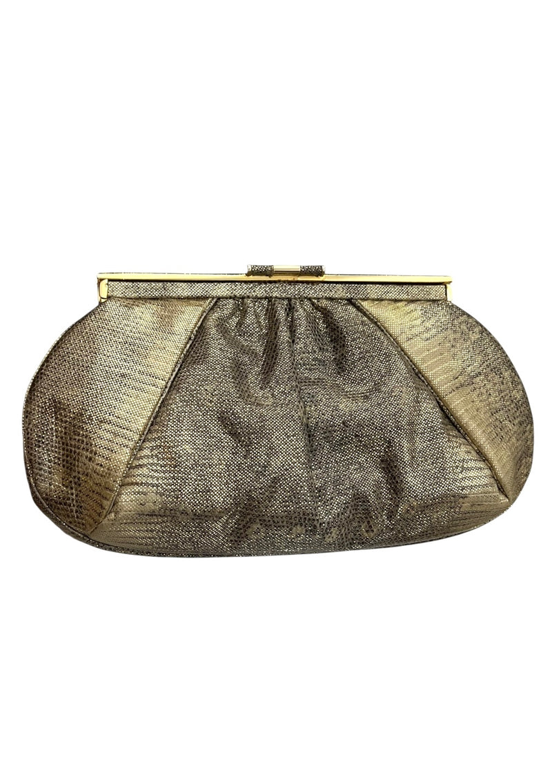 JUDITH LEIBER LIZARD EVENING BAG