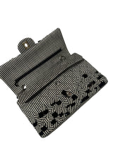 CHANEL MEDIUM SEQUIN STRIPED DOUBLE FLAP BAG