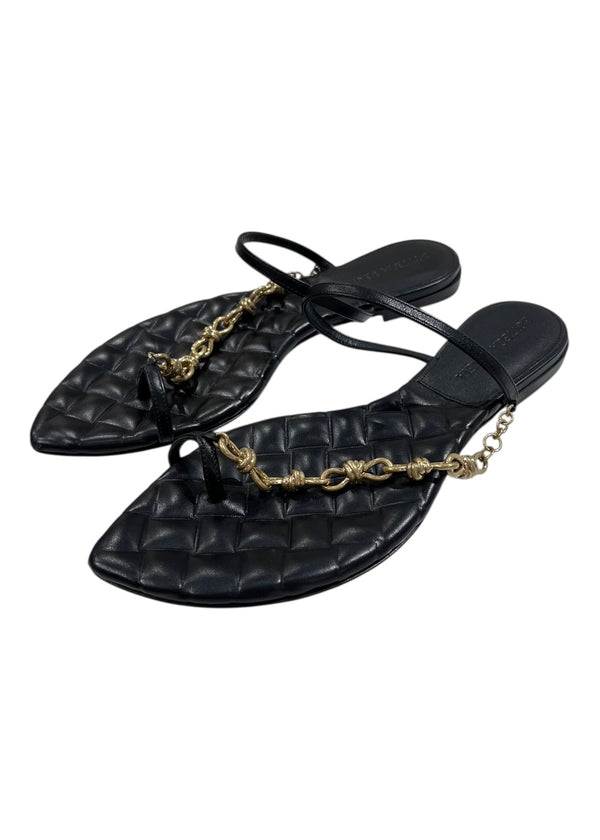BOTTEGA VENETA LEAF FLAT SANDALS 37