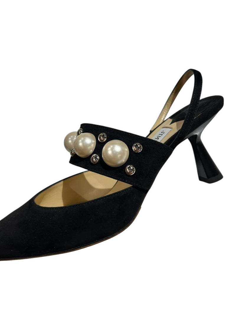 JIMMY CHOO SUEDE SLING BACK 36.5