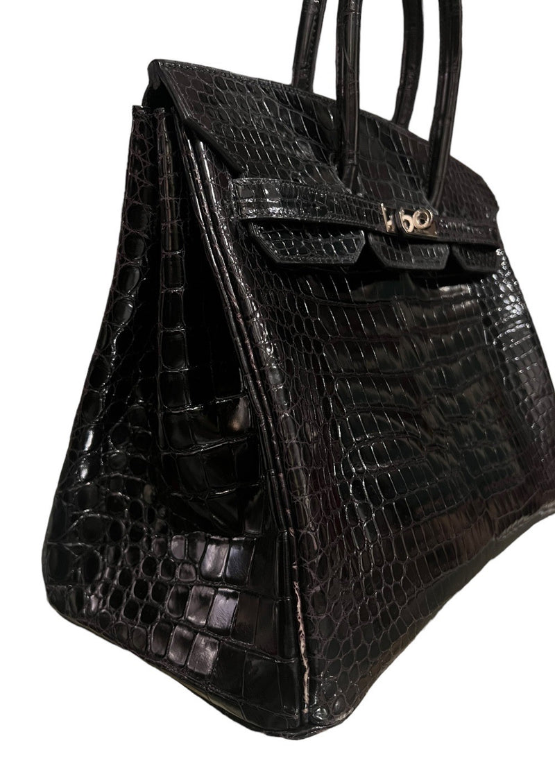 HERMES BIRKIN 35 CROCODILE BLACK