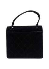 CHANEL VELVET TOP HANDLE BAG