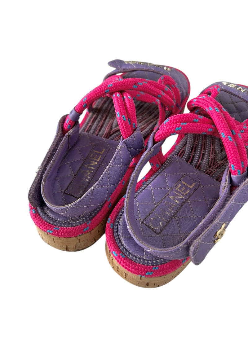 CHANEL DAD SANDALS 39
