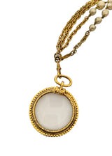 CHANEL MAGNIFYING GLASS VINTAGE NECKLACE