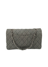 CHANEL MEDIUM SEQUIN STRIPED DOUBLE FLAP BAG