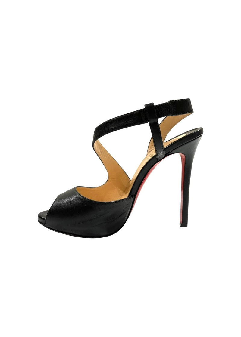 CHRISTIAN LOUBOUTIN VIVEKA LEATHER HEELS 36.5