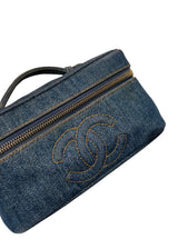 CHANEL VINTAGE DENIM VANITY BAG