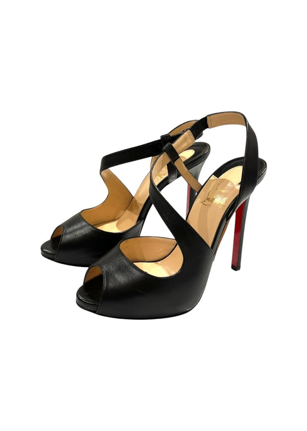 CHRISTIAN LOUBOUTIN VIVEKA LEATHER HEELS 36.5