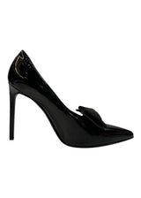 SAINT LAURENT PATENT LEATHER BOW PUMP 39