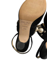 JIMMY CHOO SUEDE SLING BACK 36.5
