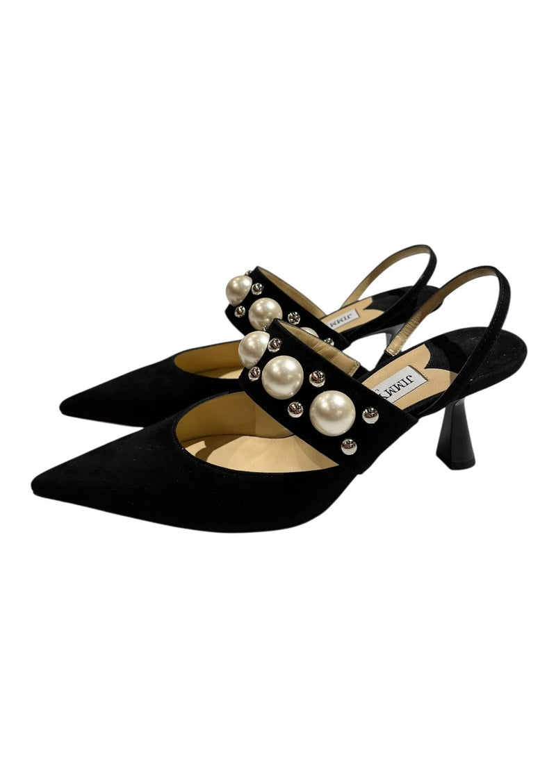 JIMMY CHOO SUEDE SLING BACK 36.5