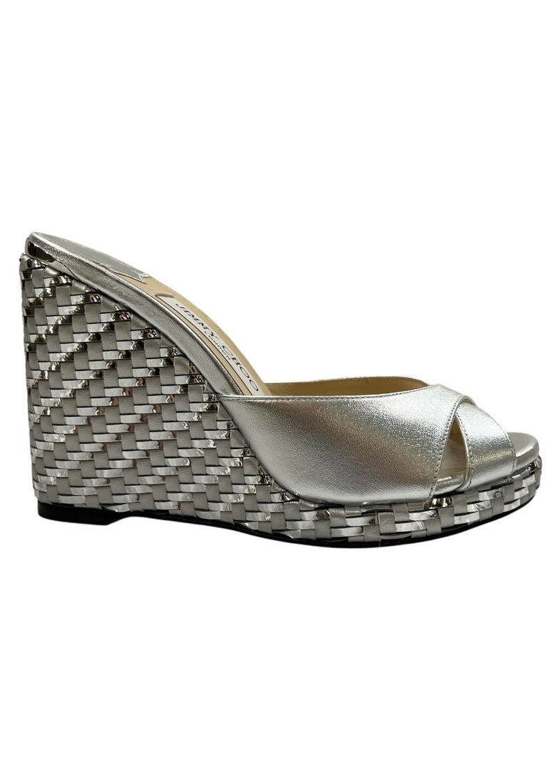 JIMMY CHOO ALMER WEDGE SANDALS 36