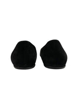 ROGER VIVIER BLACK SUEDE FLATS 37