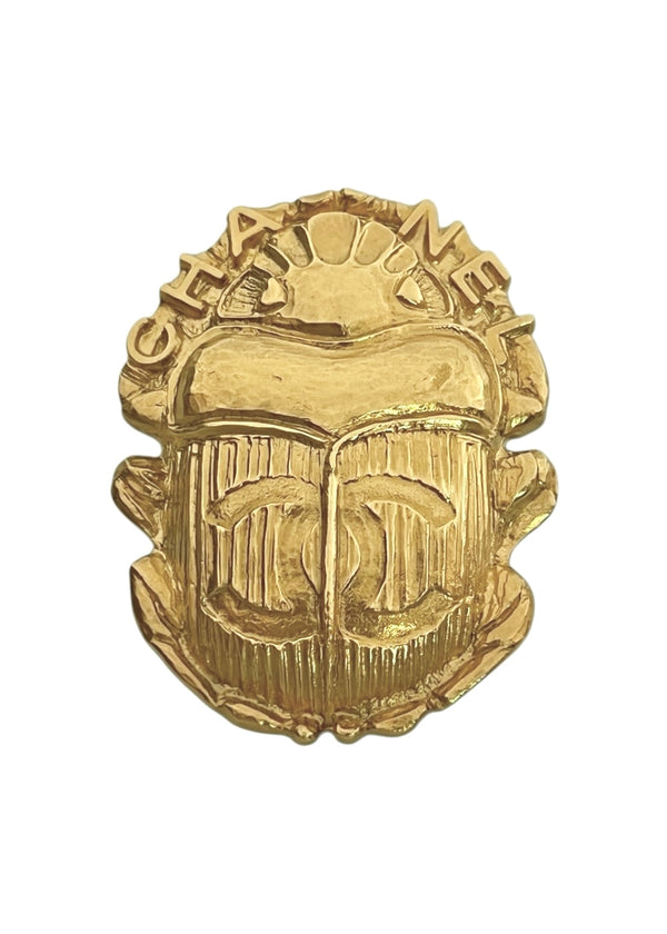 CHANEL EGYPT SCARAB  BROOCH