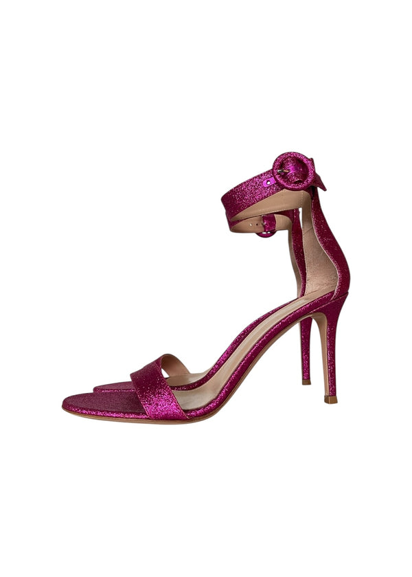 GIANVITO ROSSI PORTOFINO GLITTER 38.5