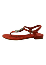 CHANEL RED SANDALS 36