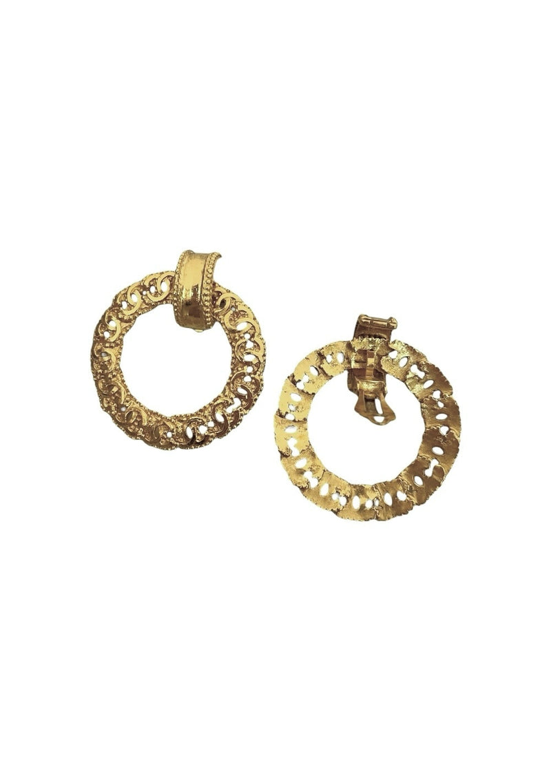 CHANEL CC VINTAGE EARRINGS