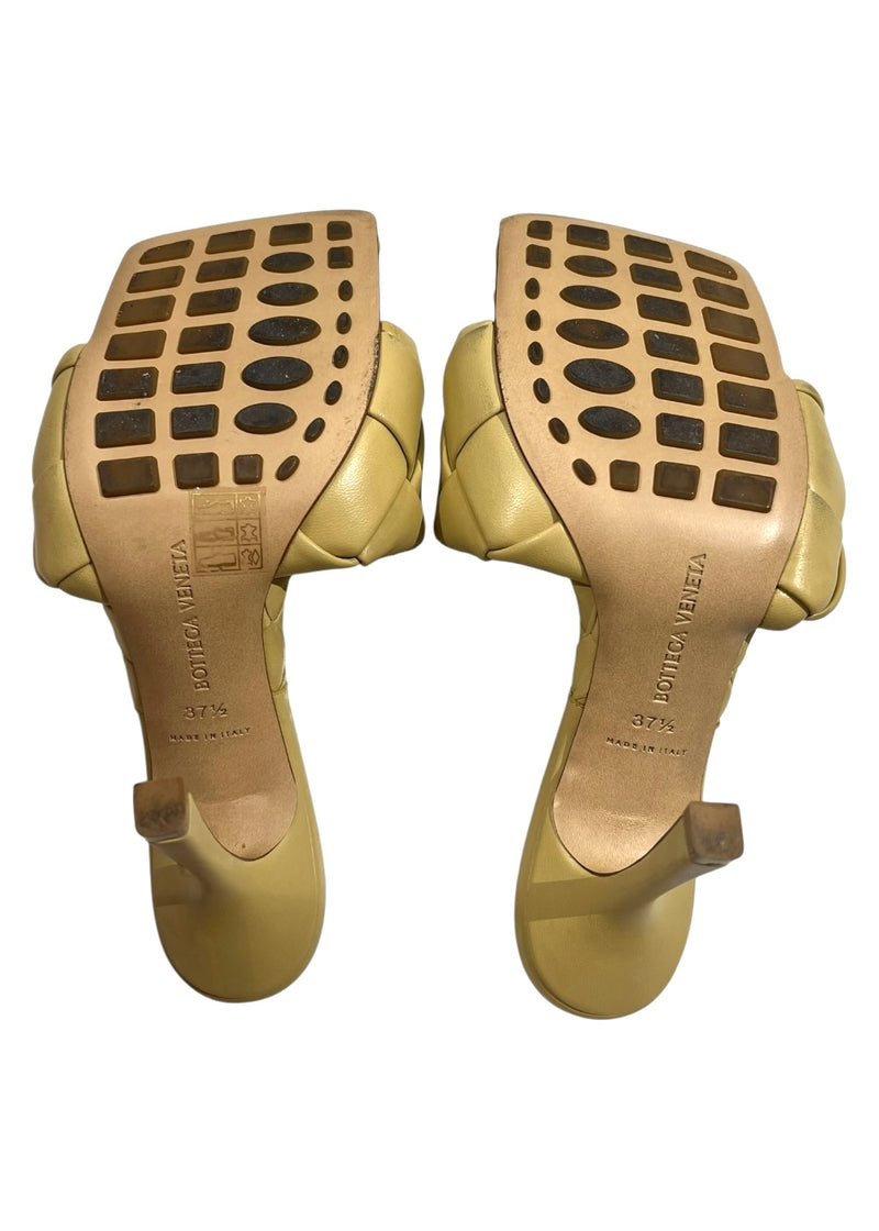 BOTTEGA VENETA QUILTED MULES 37.5