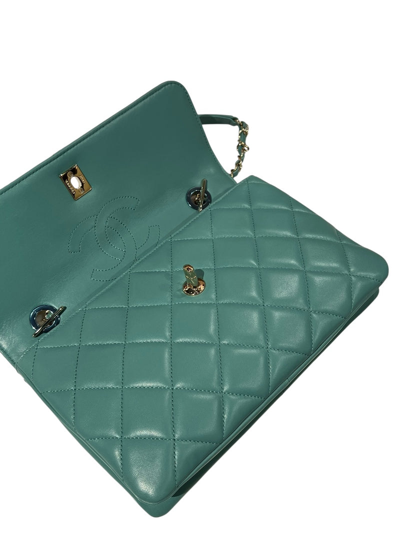CHANEL LAMBSKIN MEDIUM TRENDY CC FLAP