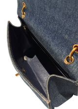 CHANEL DENIM TOP HANDLE BAG