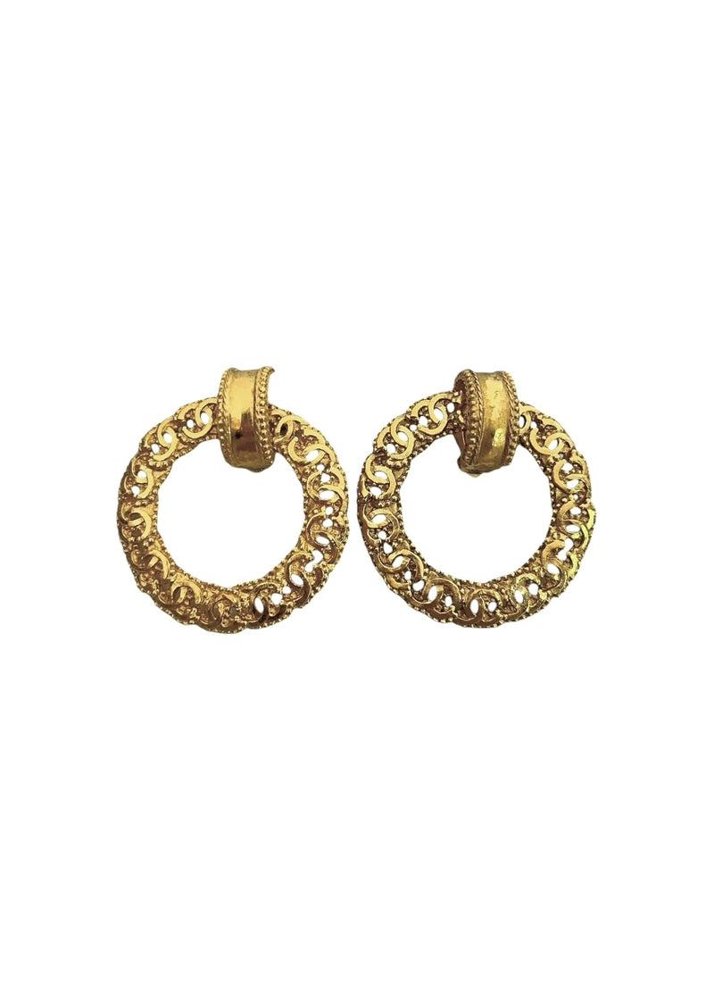CHANEL CC VINTAGE EARRINGS