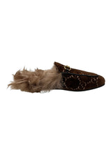 GUCCI PRINCETOWN GG VELVET SLIPPERS 37