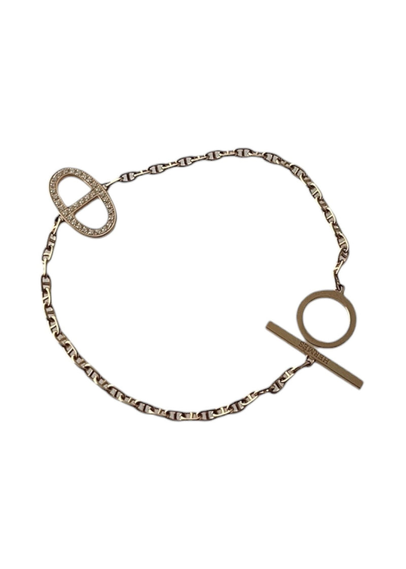 HERMES CHAIN D'ANCRE COUTOUR BRACELET S