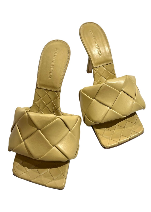 BOTTEGA VENETA QUILTED MULES 37.5