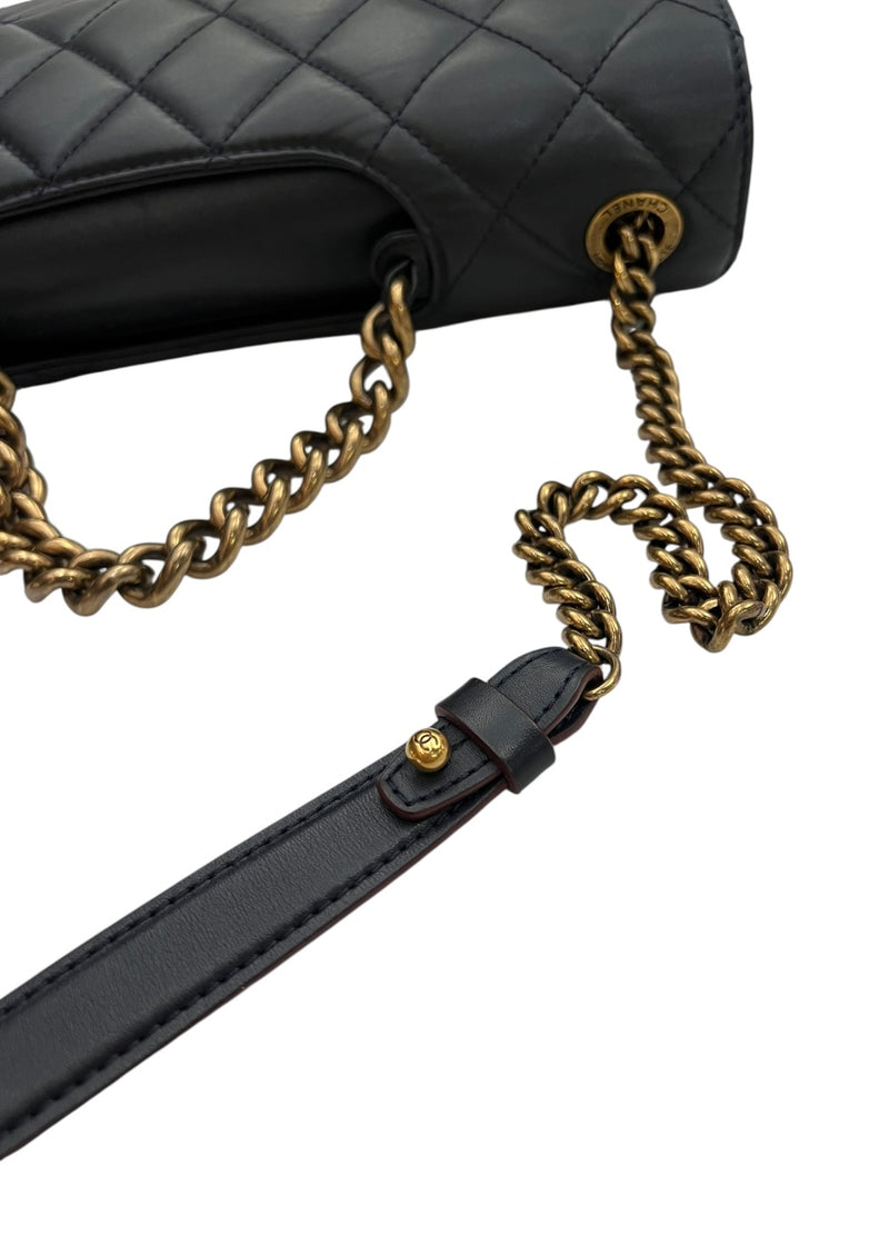 CHANEL FLAP NAVY BAG