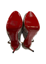 CHRISTIAN LOUBOUTIN MIRA BELLA METALLIC SANDALS 36.5