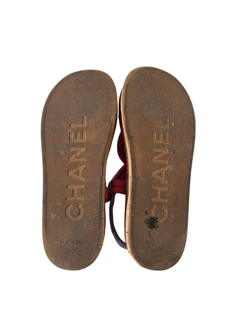 CHANEL DAD SANDALS 39